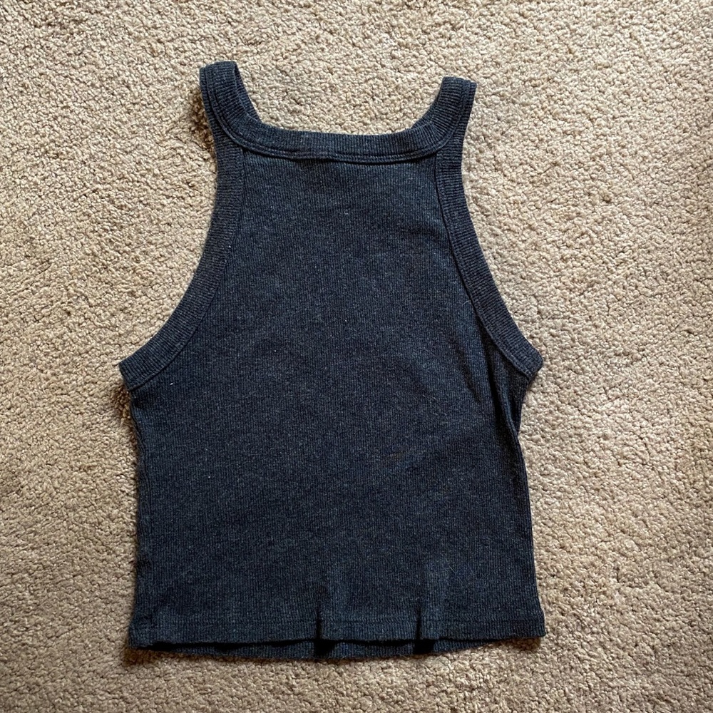 Grey Halter Top Tank Top